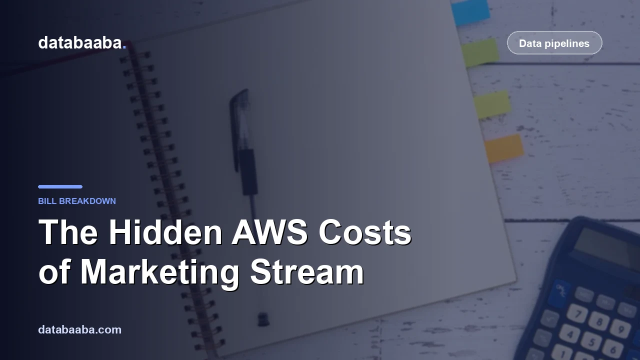 The Hidden Costs of Amazon Marketing Stream (AWS Bill Breakdown)