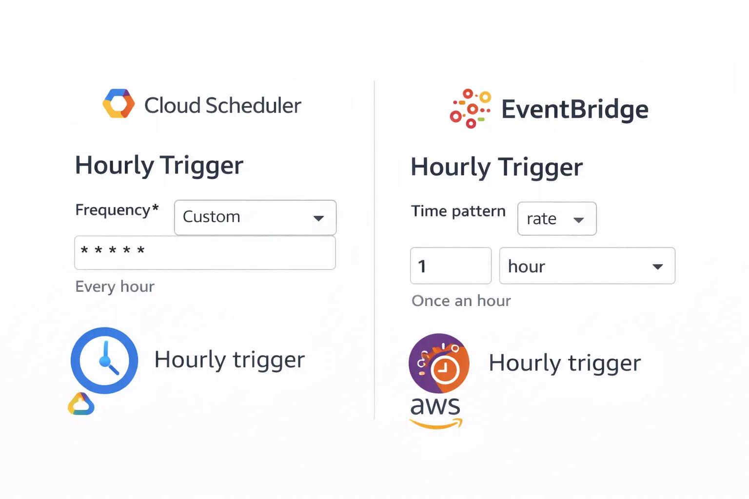 Hourly scheduler configuration