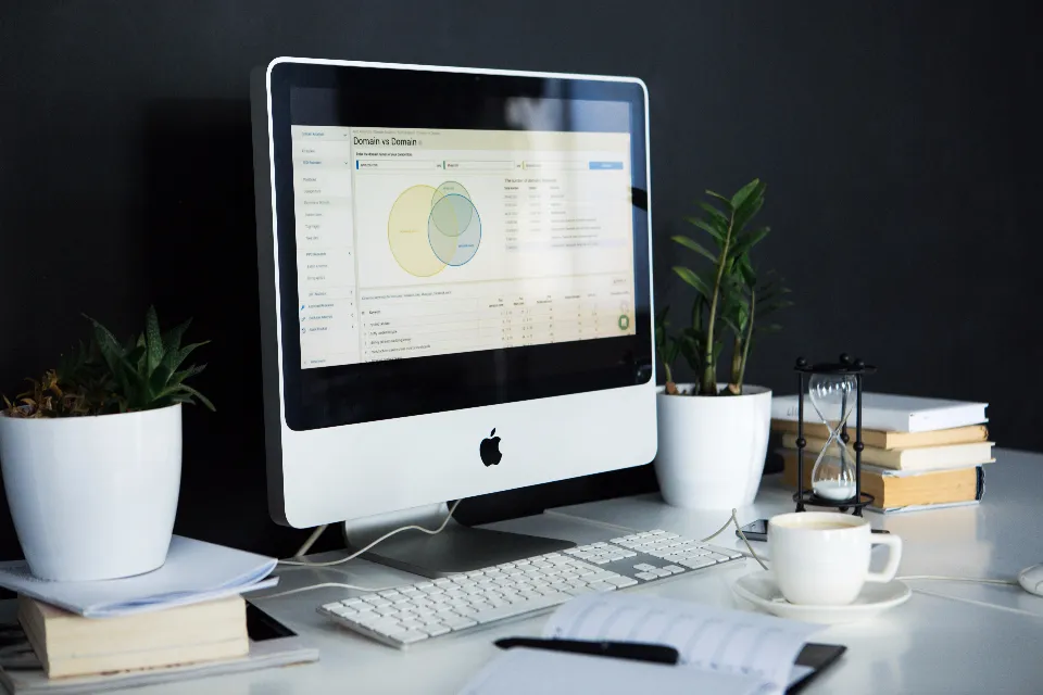 Charts and analytics on a screen, representing a custom reporting dashboard