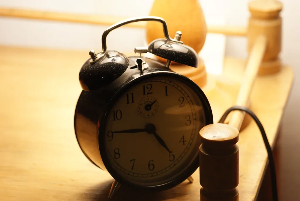 An alarm clock, representing hourly scheduling of advertising changes