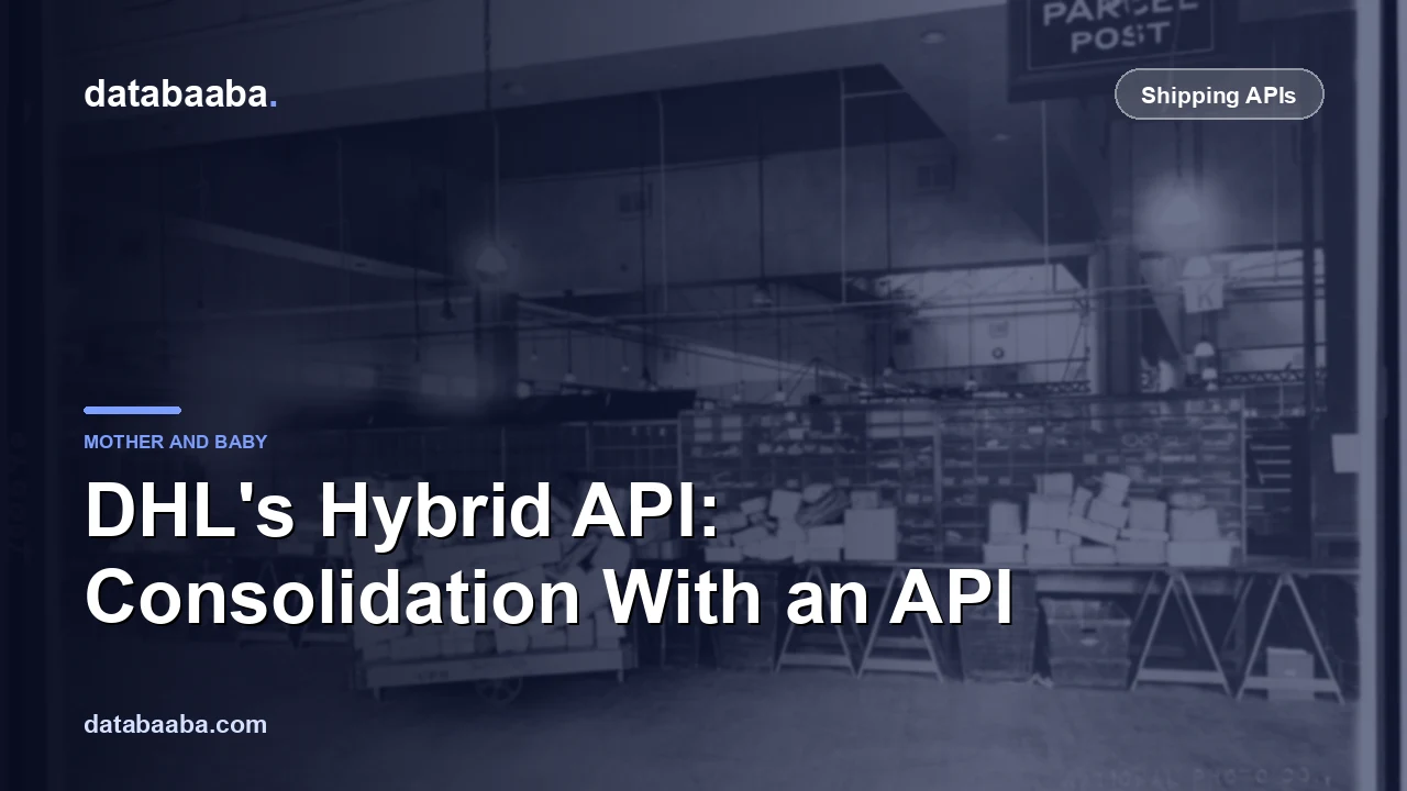 DHL's Hybrid API: Mother-Baby Consolidation That Actually Has an API