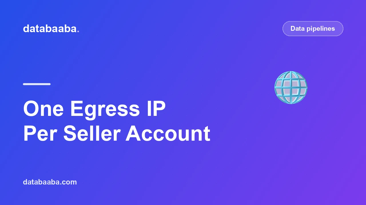 One Egress IP Per Seller Account: Why Multi-Account Marketplace Integrations Need It