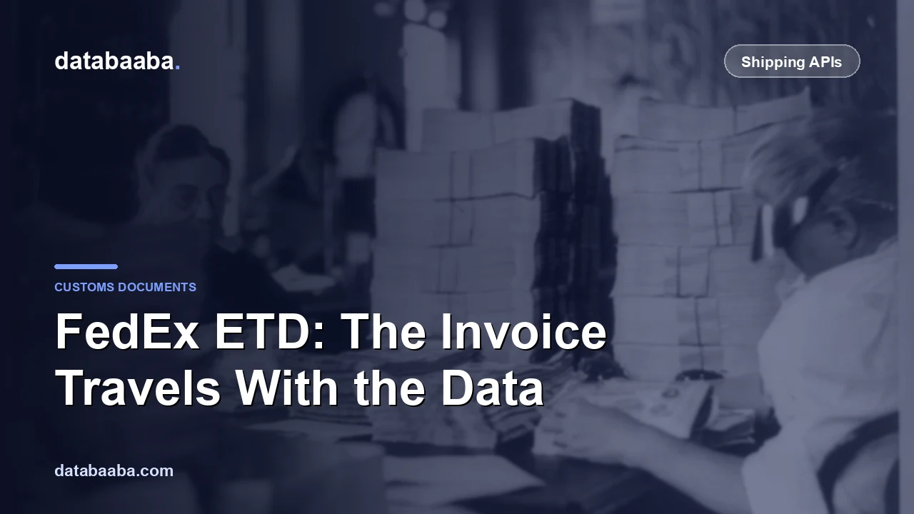 FedEx ETD: Sending the Commercial Invoice with the Shipment, Not in a Pouch