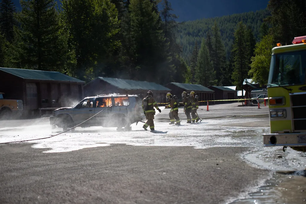 Water rushing from a hose, representing a continuous data stream