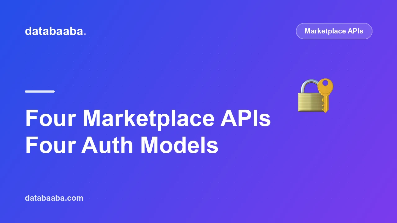 Amazon vs Etsy vs Walmart vs eBay: Four Marketplace APIs, Four Auth Models