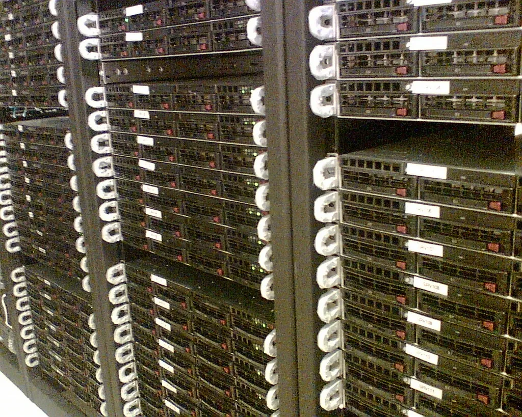 A server rack, representing the difference between a local database and a production one