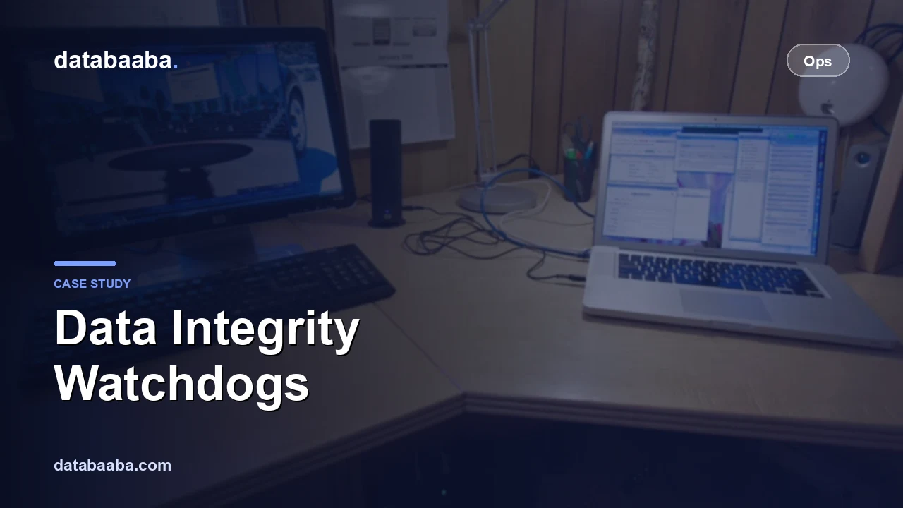 Data integrity watchdogs for a multi-account marketplace platform
